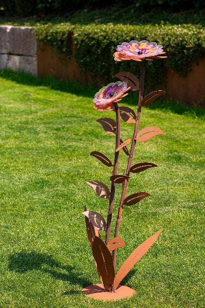 Glasblume Zoe Edelrost