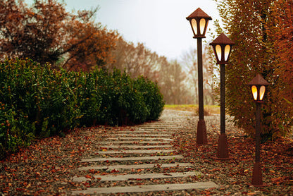 Laterne aus Metall, Edelrost Außenlaterne mit Lampenfassung E27