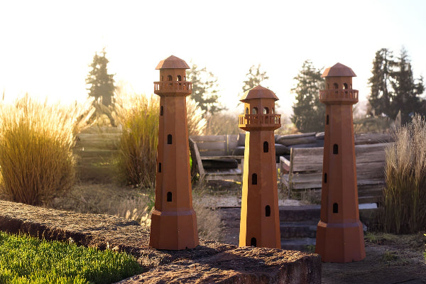 Leuchtturm Leuchtfeuer Edelrost Maritime Gartendeko Gartenskulptur Kunstobjekt
