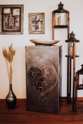 Säule Goldenes Herz für Innenräume