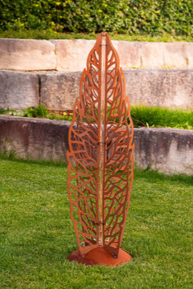 Skulptur Lichtergarten Edelrost