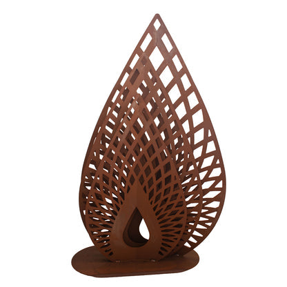 Skulptur Tropfen Moderne Edelrost