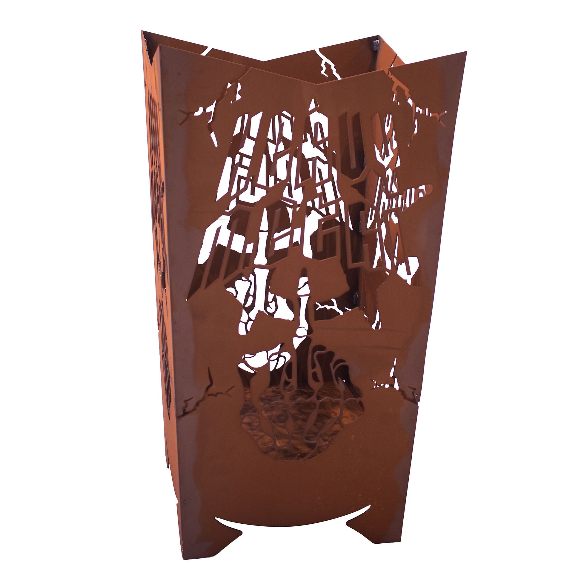 Feuerkorb Heavy Metal aus Edelrost – markanter Design‑Feuerkorb aus Metall