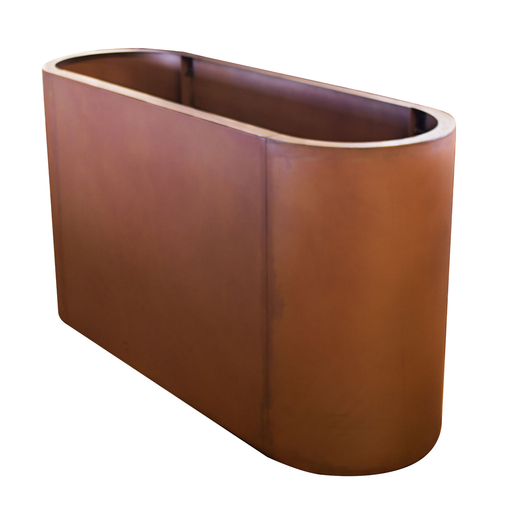 Hochbeet aus Metall mit Edelrost Patina - Gartenbeet individuell gestaltbar