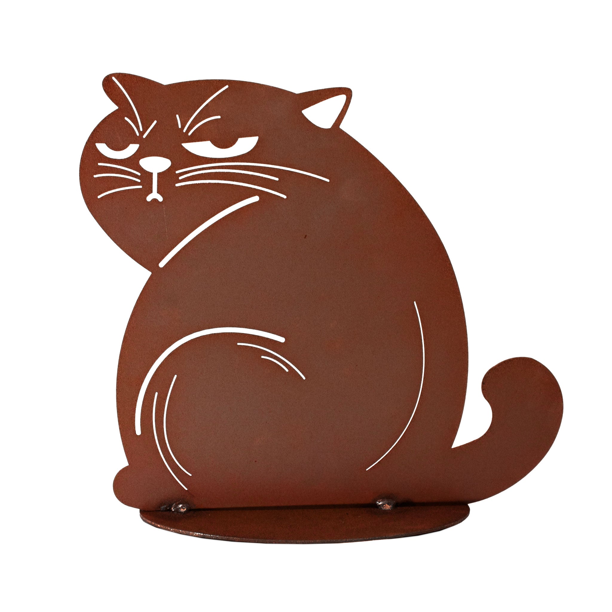 Tierfigur Metall - Kater Gizmo - Edelrost Design Gartendeko Tierliebhaber