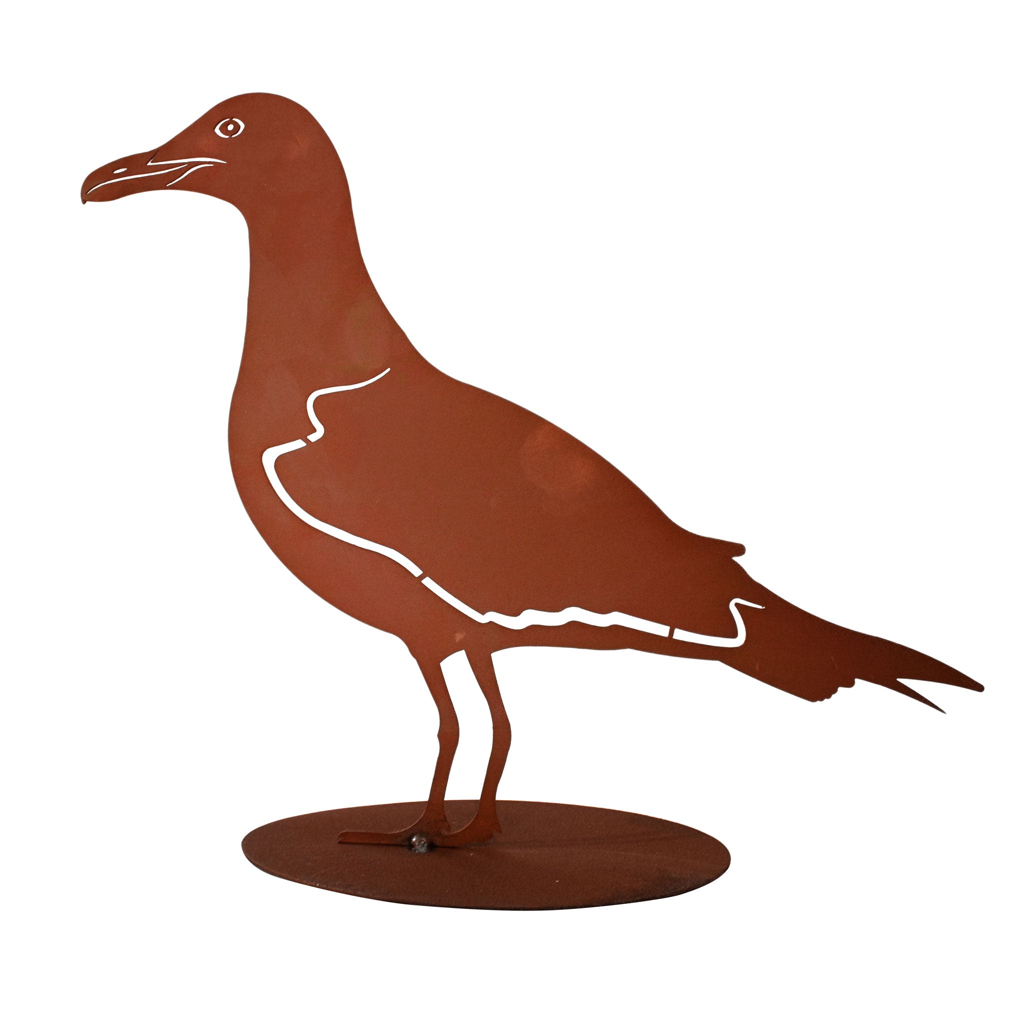 Tierfigur Metall - Möwe - Rostige Gartendeko für Tierfreunde Edelrost
