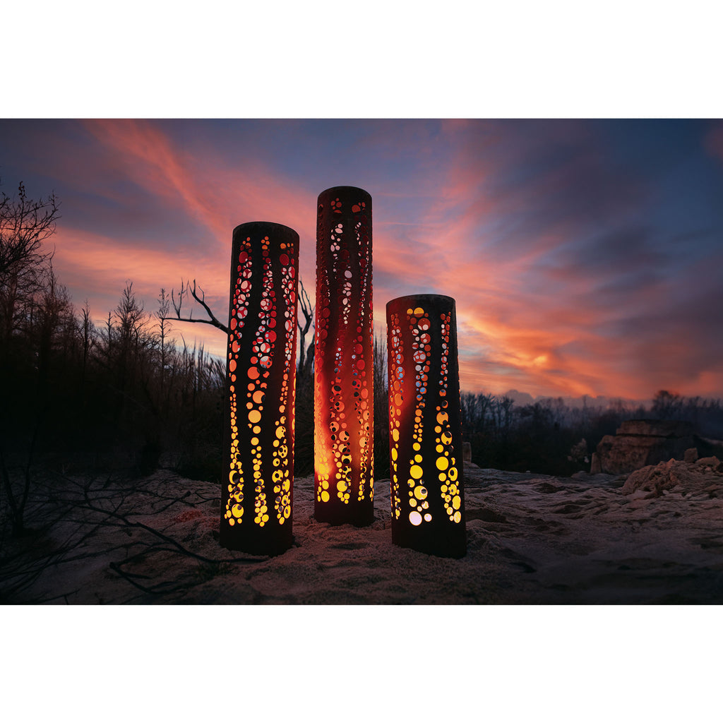 Säule Bubbles - Edelrost Gartensäule Echtrost Dekosäule verschiedene Größen