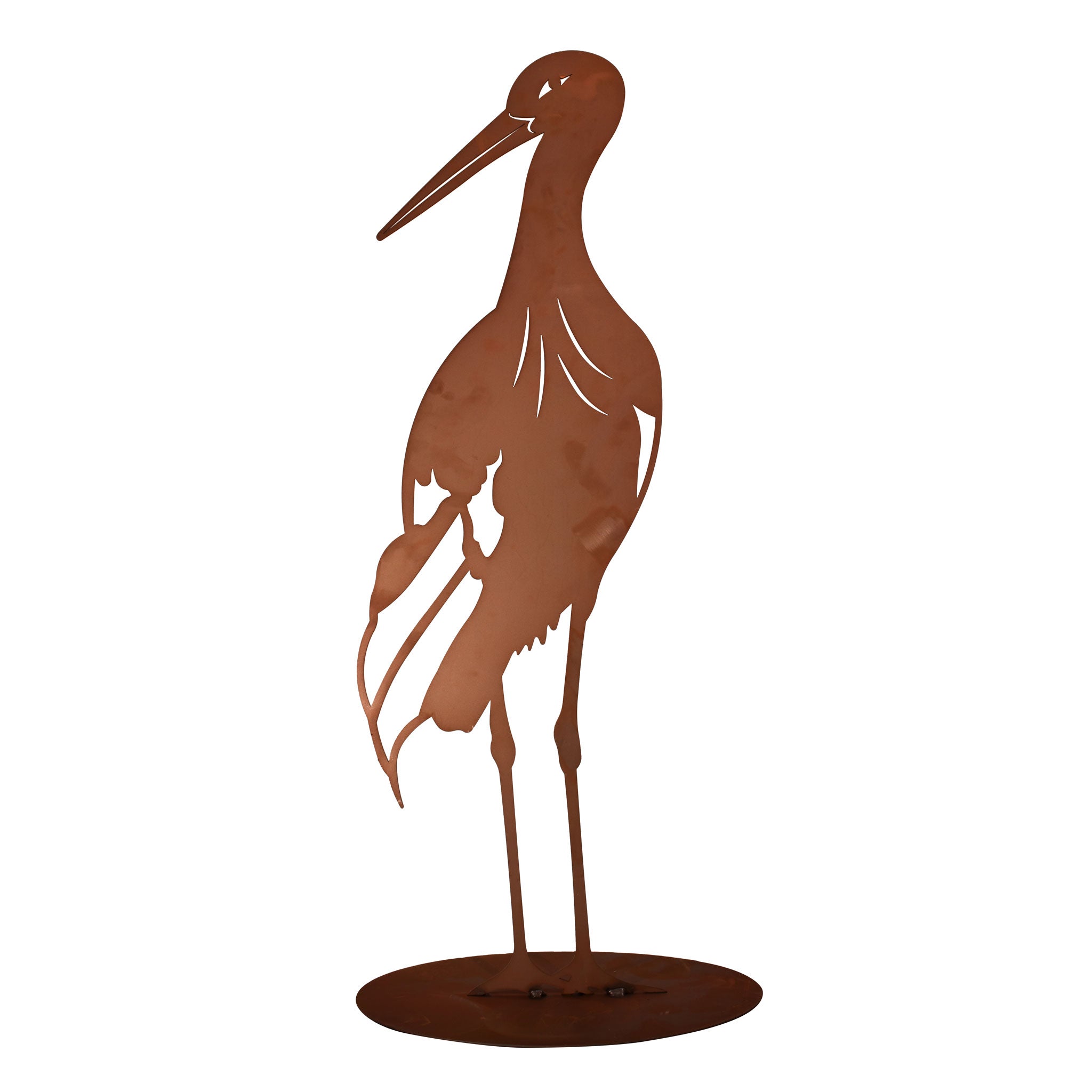 Tierfigur Metall - Storch Amadeus - Gartendeko Tierliebhaber Teichdeko Vogel