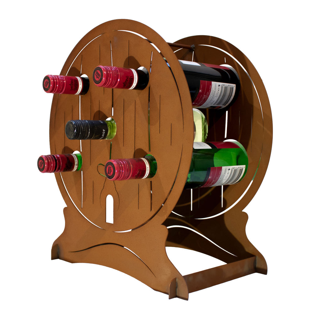 Weinfass Rustikal - Edelrost Weinaufbewahrung Weinlagerung Metall