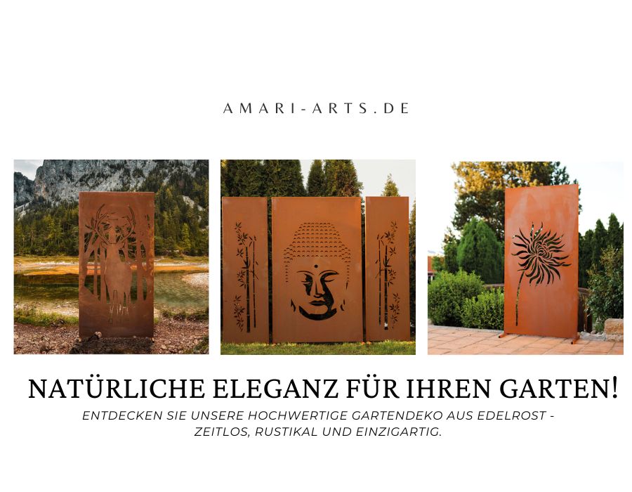 Dekorativer Sichtschutz aus Edelrost: Stilvolle Privatsphäre für Ihren Garten