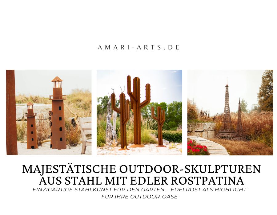 Große Objekte aus Stahl mit edler Rostpatina – Zeitlose Kunstwerke für Ihren Garten