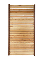 Sichtschutzwand Berlin aus Metall & Lärchenholz – 200 × 100 cm Trennwand modern