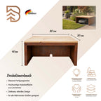 Mährobotergarage für den Garten aus Edelrost, 3 Varianten Made in Germany