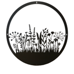 Parawand Blumenwiese Stecksystem Edelrost Sichtschutzwand Gr. 200 x 100 cm