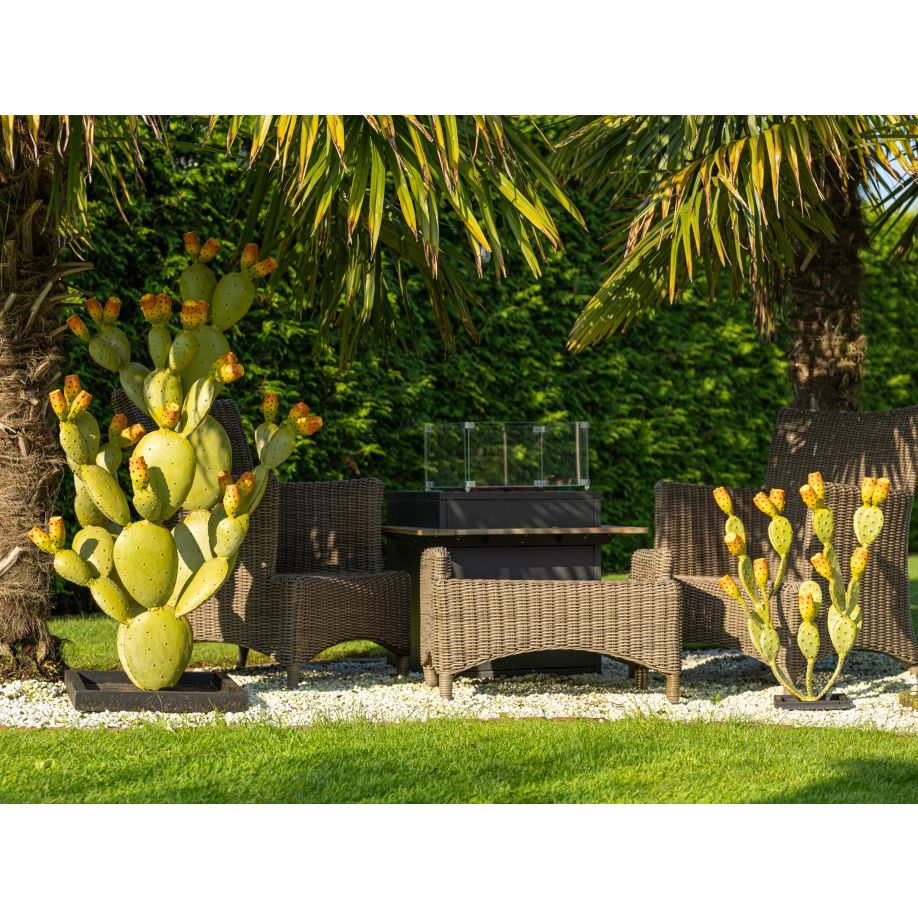 Gartenoase Feigenkaktus Exklusive Gartenskulptur Metall in 3 versch. Größen