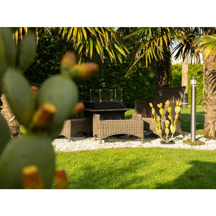 Gartenoase Feigenkaktus Exklusive Gartenskulptur Metall in 3 versch. Größen