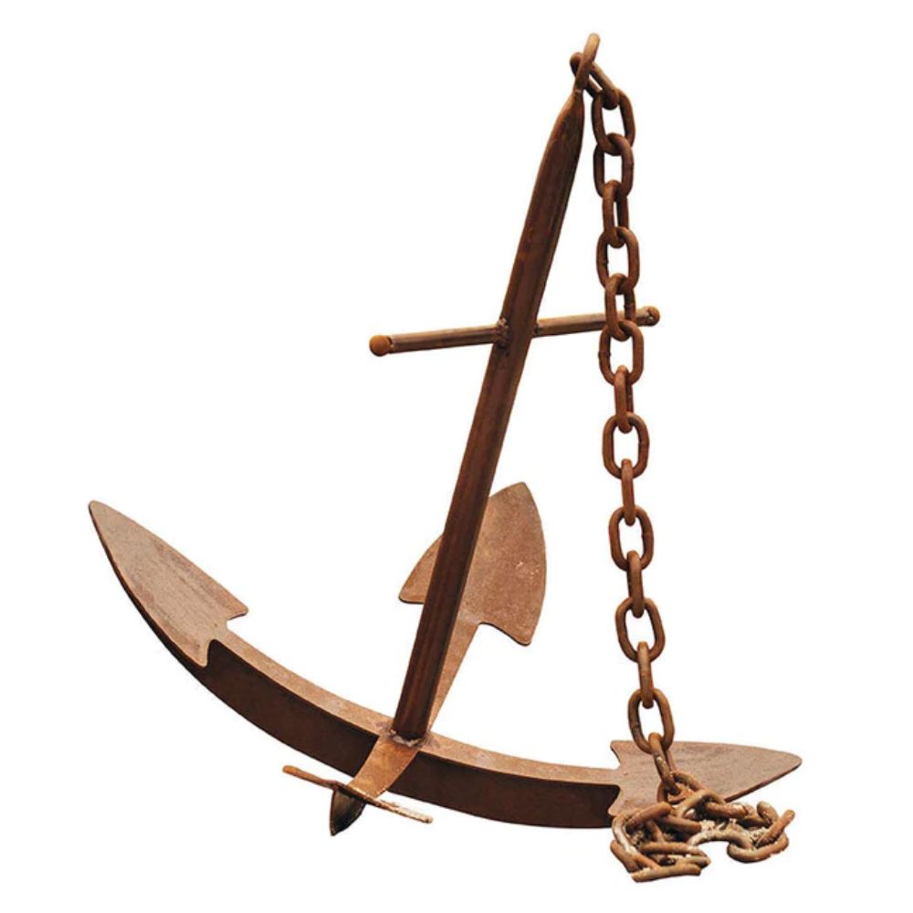 Anker Größe 1 - Edelrost Anker groß Gartendeko Metall Teichdeko Edelrost