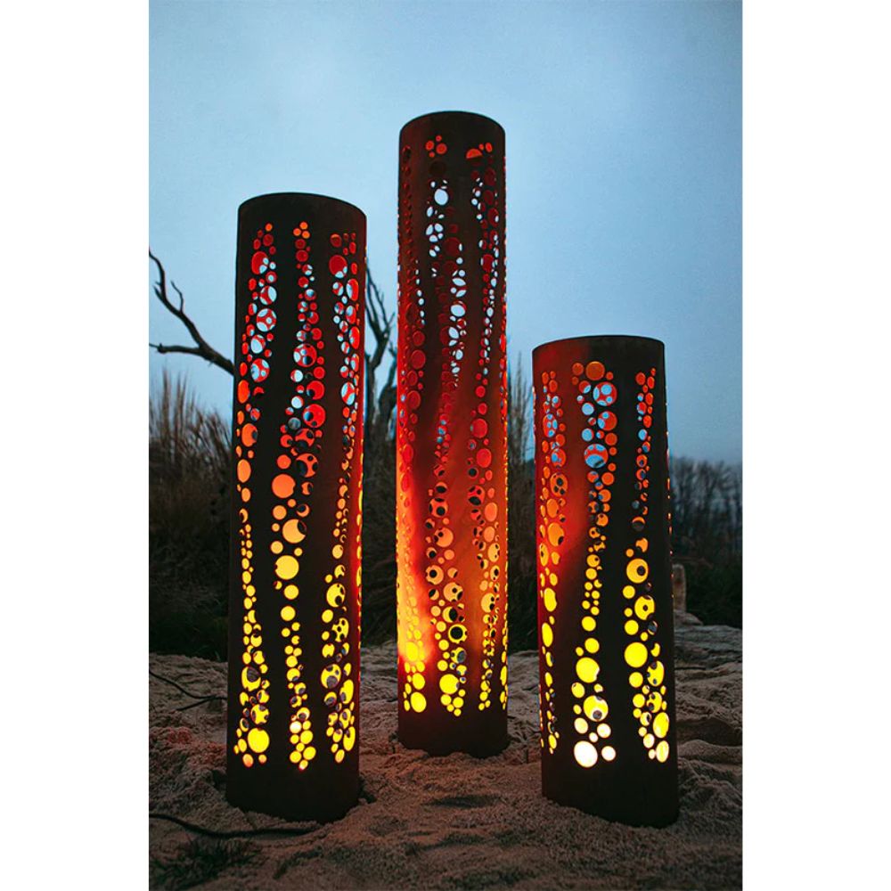 Säule Bubbles - Edelrost Gartensäule Echtrost Dekosäule verschiedene Größen