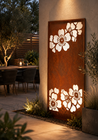 Parawand Kirschblüte 200x100 cm – Sichtschutz Garten aus Metall Made in Germany