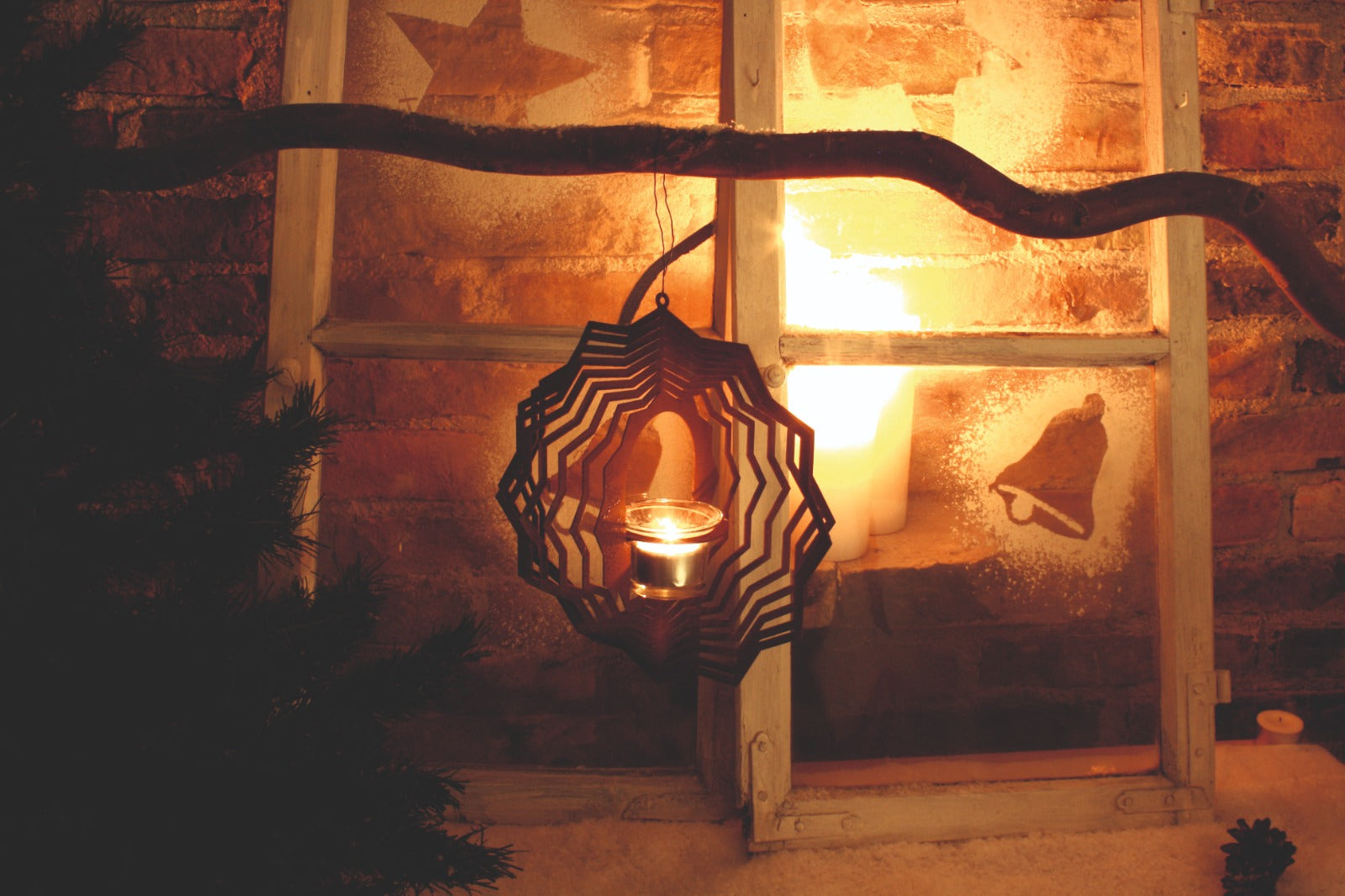 Deko Windlicht im Edelrost