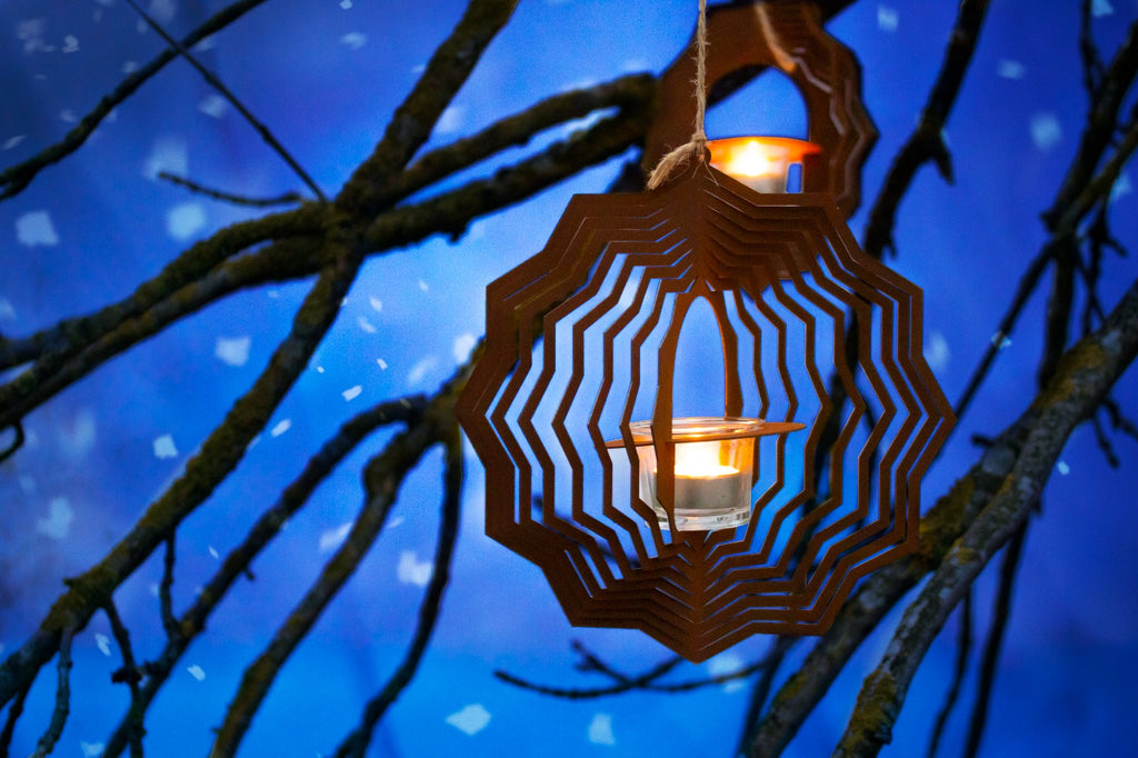 Deko Windlicht im Edelrost