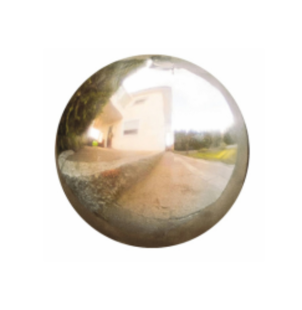 Glasblume Maya Edlerost Blume mit edler Glaskugel versch. Farben Rostdeko