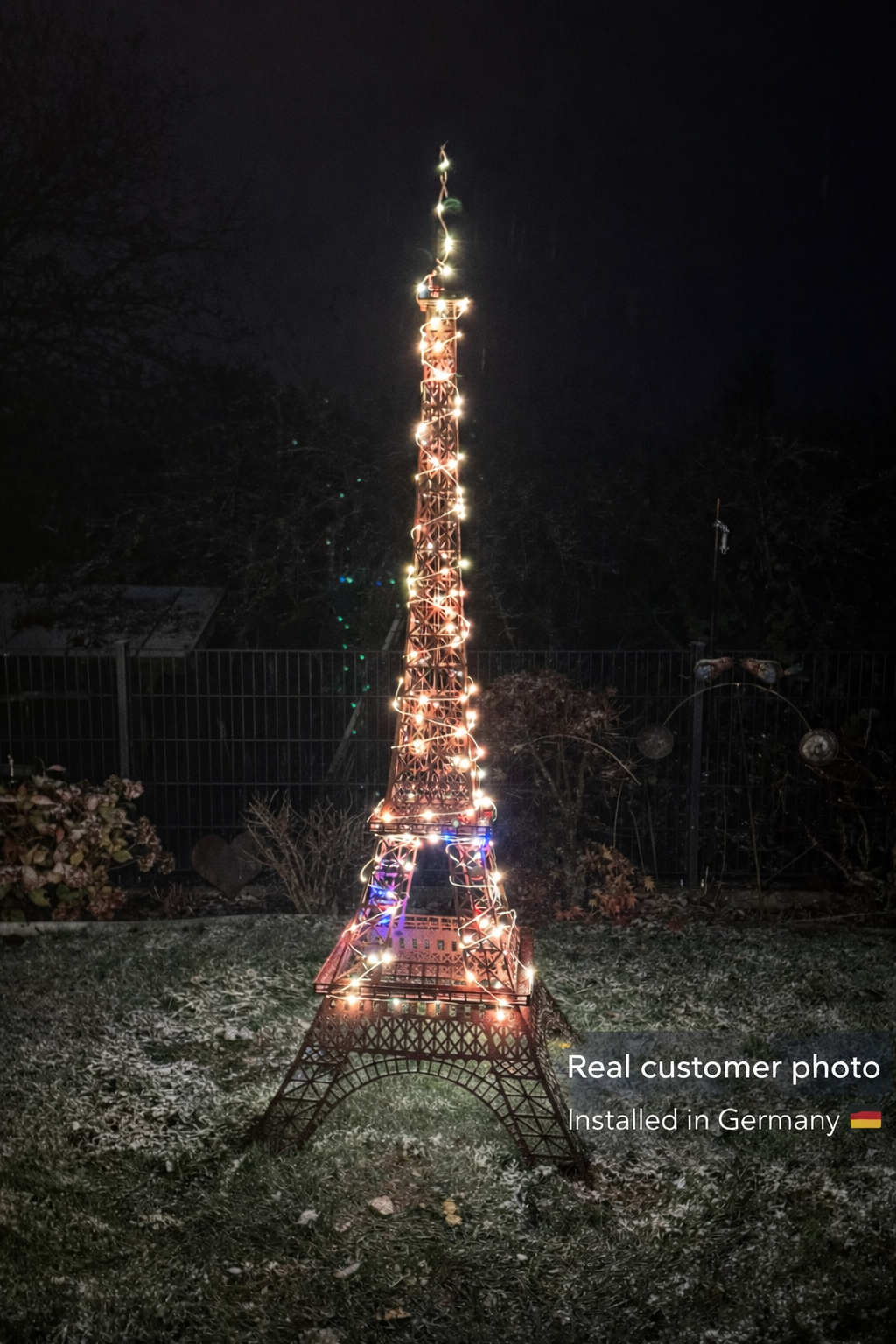 Eifelturm aus Metall Edelrost XXL Skulptur Pariser Wahrzeichen