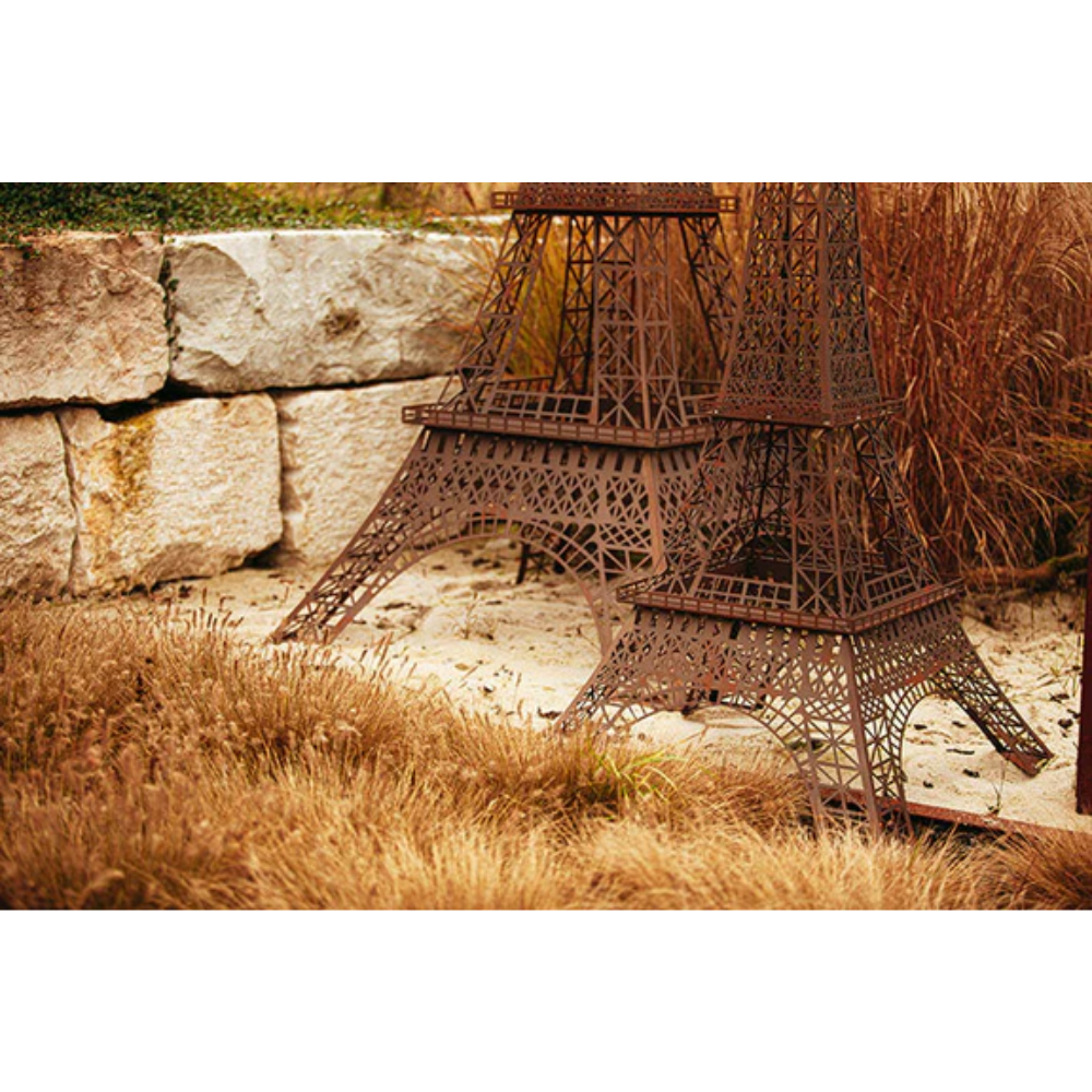 Eiffelturm aus Metall Edelrost XXL Skulptur Pariser Wahrzeichen