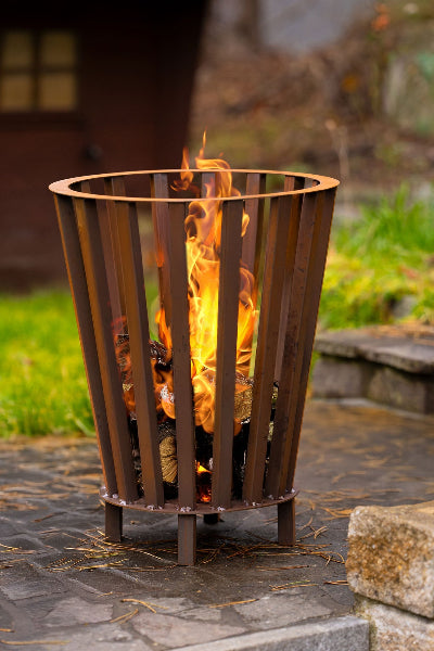Feuerkorb Tonne Edelrost Feuertonne Feuerstelle Lagerfeuer Rostdeko Rustikal