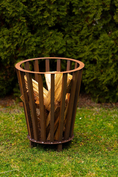 Feuerkorb Tonne Edelrost Feuertonne Feuerstelle Lagerfeuer Rostdeko Rustikal