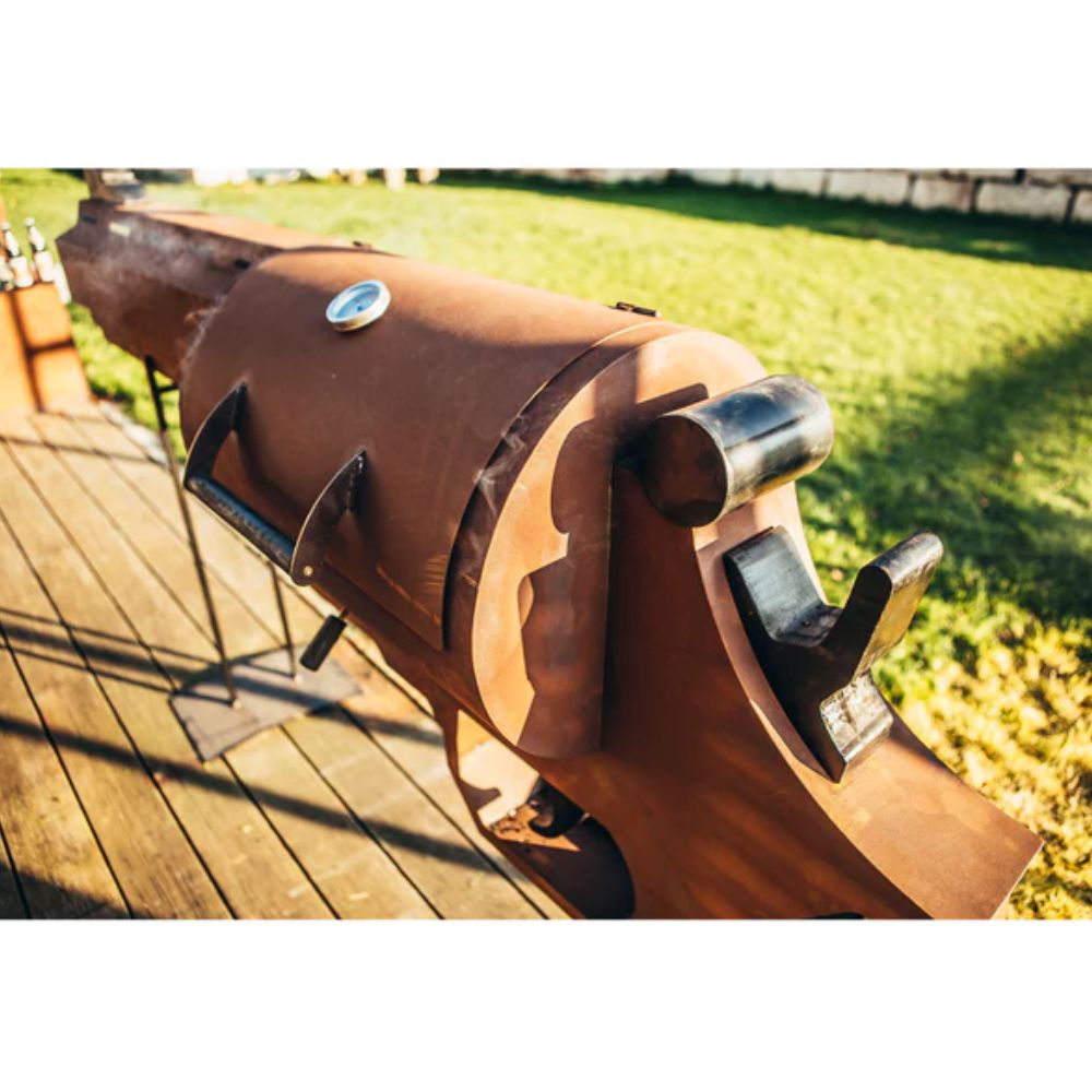 Grill Grillstelle Feuerstelle Holzkohlegrill XL Pistole Smoker für den Garten