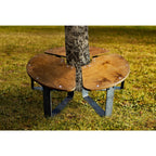 Gartenbänkchen - Circle einzeln oder im Set aus Birkenholz und Metall Gartenbank