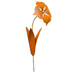 Gartenblume aus Edelrost  Garten Gartendeko Rostdeko Gartenstecker  Blume Metall
