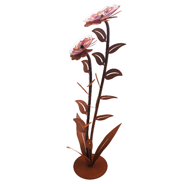 Glasblume Zoe Edelrost