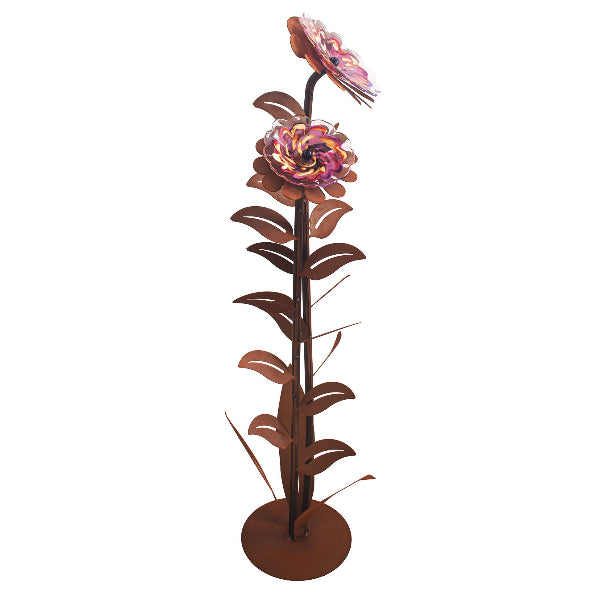 Glasblume Zoe Edelrost