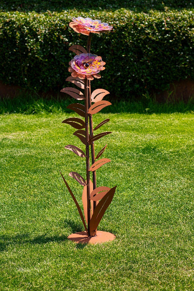 Glasblume Zoe Edelrost