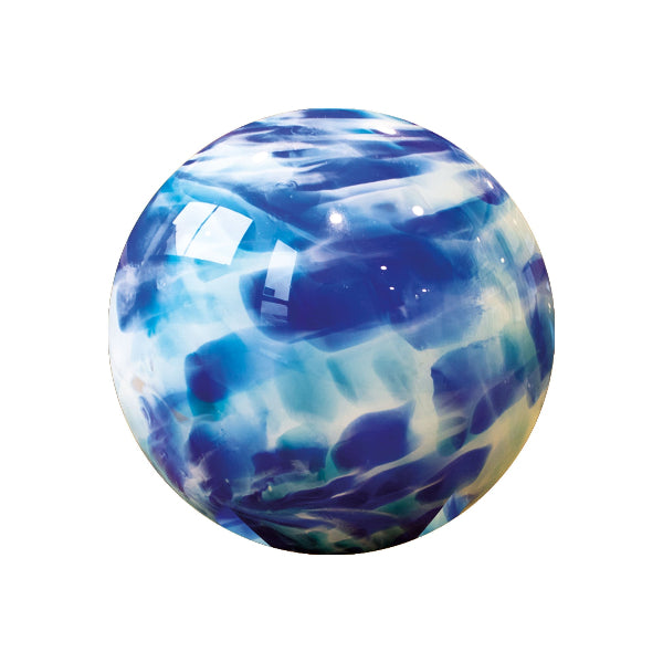 Glasblume Maya Edlerost Blume mit edler Glaskugel versch. Farben Rostdeko