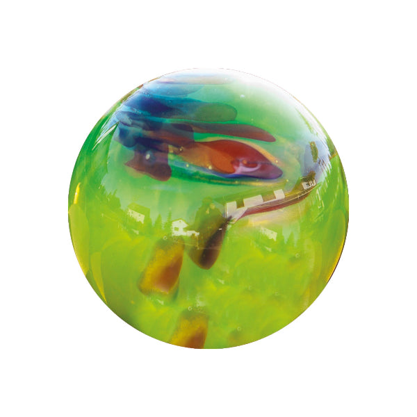 Glasblume Maya Edlerost Blume mit edler Glaskugel versch. Farben Rostdeko