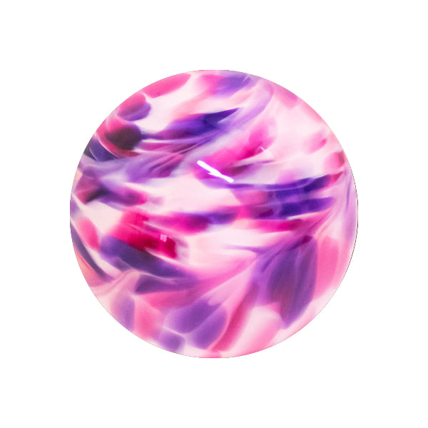 Glasblume Maya Edlerost Blume mit edler Glaskugel versch. Farben Rostdeko