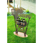 Grillständer Grillmeister BBQ Rostfigur für den Garten Grill Deko Männergeschenk