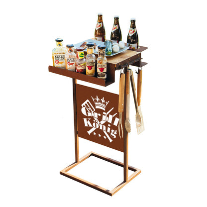 Grilltisch Edelrost - mit verschiedenen Tafeln erhältlich Grillzubehör Rost