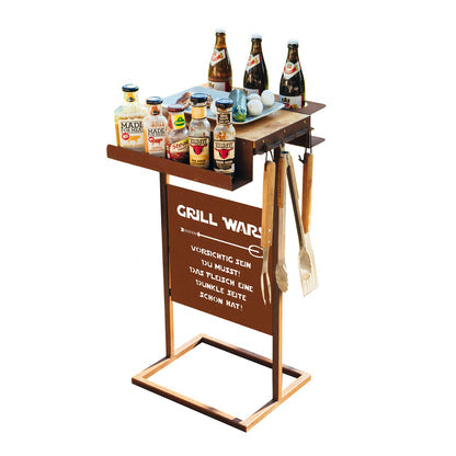 Grilltisch Edelrost - mit verschiedenen Tafeln erhältlich Grillzubehör Rost