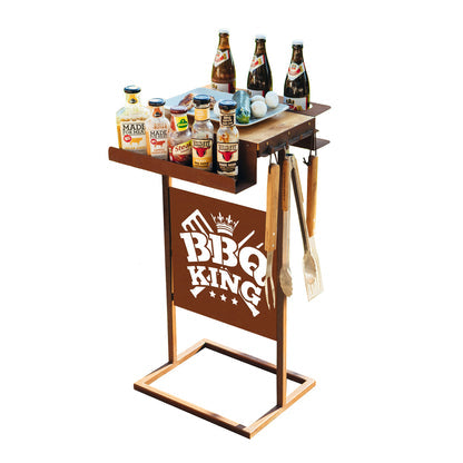 Grilltisch Edelrost - mit verschiedenen Tafeln erhältlich Grillzubehör Rost