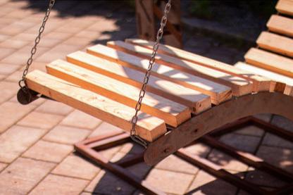 Hängeschaukel Edelrost Gartenschaukel Outdoor Hängeliege Industrie-Look