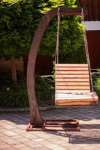 Hängeschaukel Edelrost Gartenschaukel Outdoor Hängeliege Industrie-Look