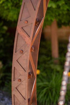 Hängeschaukel Edelrost Gartenschaukel Outdoor Hängeliege Industrie-Look