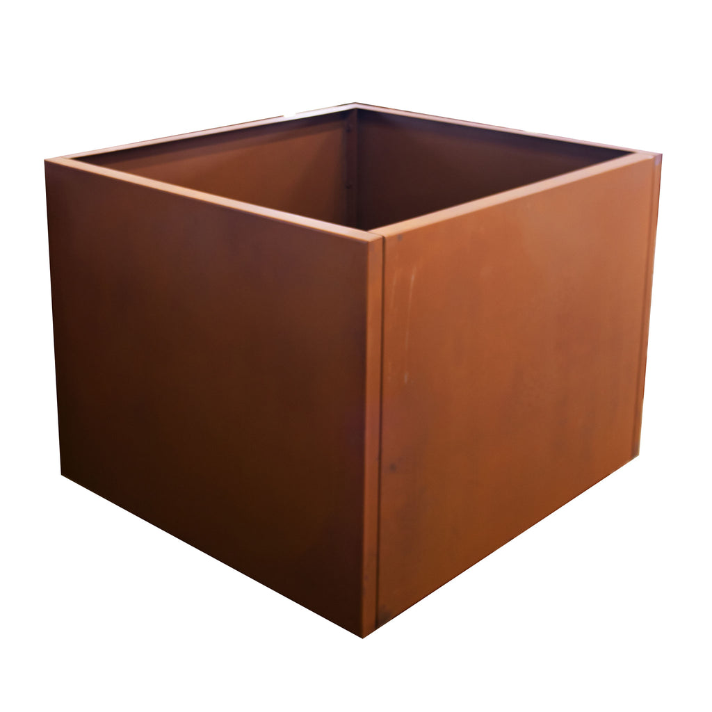 Hochbeet aus Metall mit Edelrost Patina - Gartenbeet individuell gestaltbar