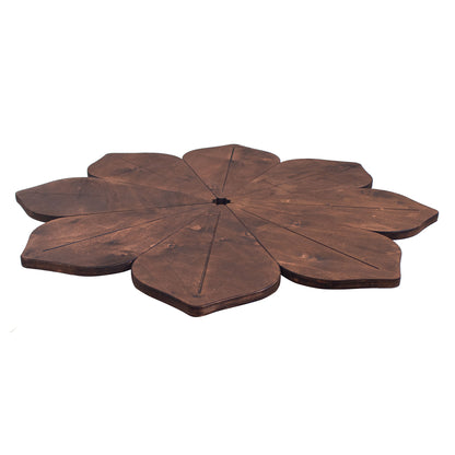 Runde Feuerstelle Floral Edelrost