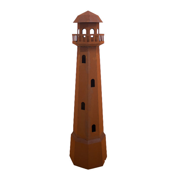 Leuchtturm Leuchtfeuer Edelrost Maritime Gartendeko Gartenskulptur Kunstobjekt