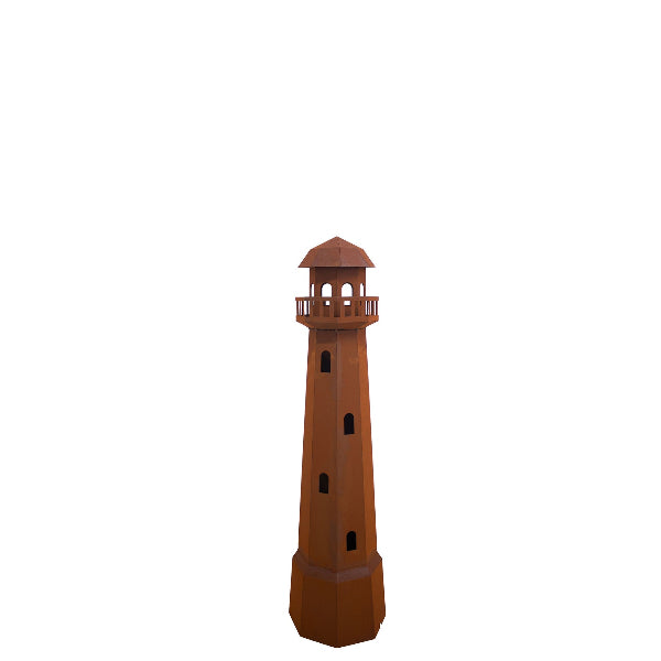 Leuchtturm Leuchtfeuer Edelrost Maritime Gartendeko Gartenskulptur Kunstobjekt